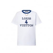 루이 비통 Louis 4 Vuitton 크루넥 체인 반팔 티셔츠