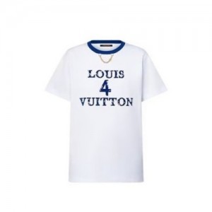 루이 비통 Louis 4 Vuitton 크루넥 체인 반팔 티셔츠